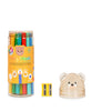 Legami Teddy Friends Set of 24 Colouring Pencils with Sharpener