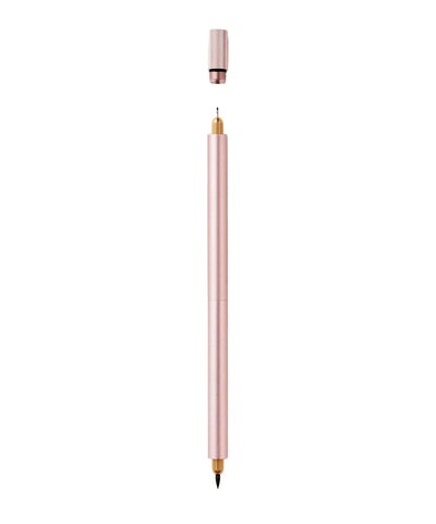 Tom's Studio Lumos Refillable Fineliner & Brush Pen - Duo Tip - Rose Gold