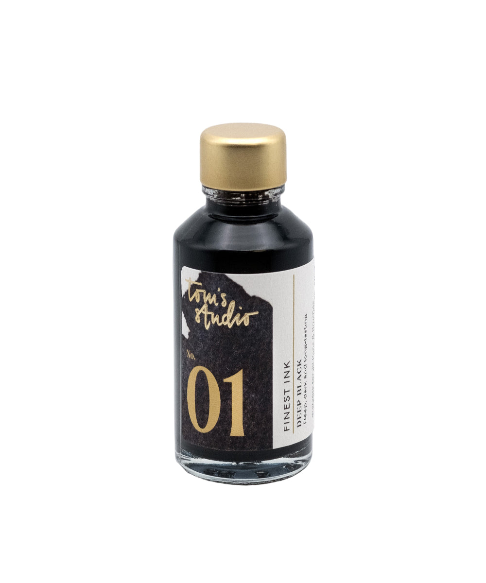 Tom's Studio Fountain Pen Ink - Deep Black | The Hamilton Pen Company