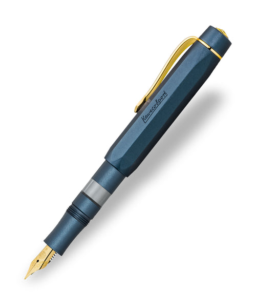 Kaweco Piston Sport AL Fountain Pen Starter Set - Navy/Gold