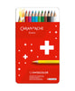 Caran D'Ache Swisscolor Coloured Pencils - Water Resistant Set of 12