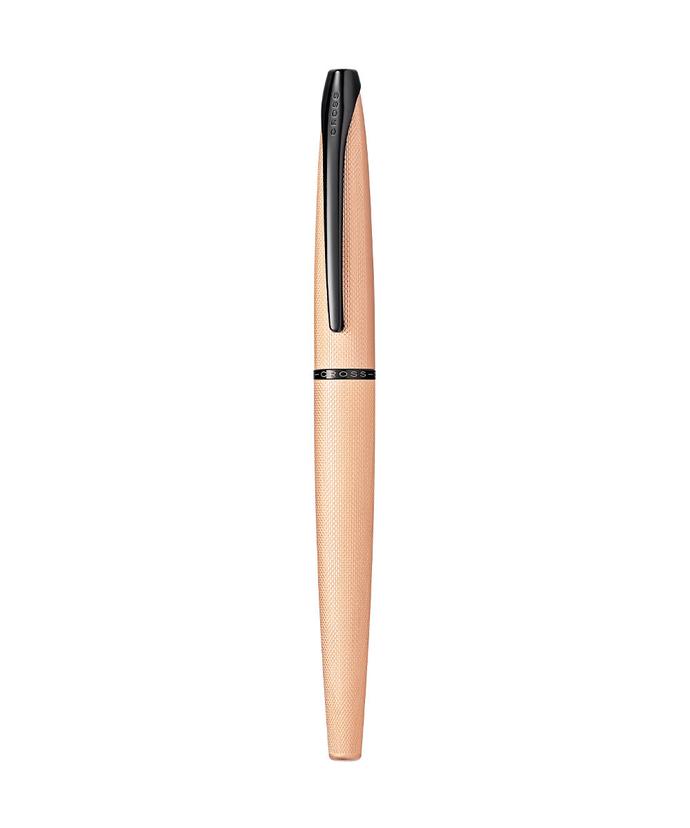 Cross ATX Rollerball Pen Brushed Rose Gold Tone PVD The