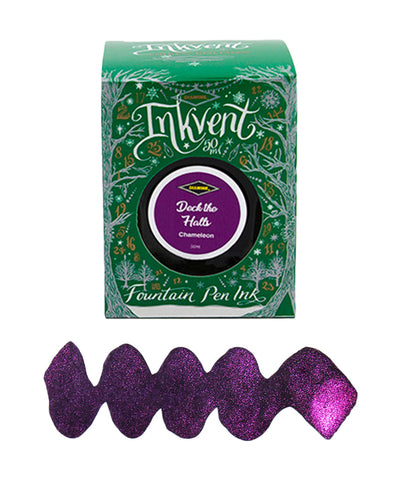 Diamine Inkvent Green Edition Fountain Pen Ink - Deck The Halls