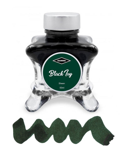 Diamine Inkvent Red Edition Fountain Pen Ink - Black Ivy