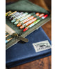 Esterbrook Canvas Zipper Pen Case for 40 Pens - Army Green
