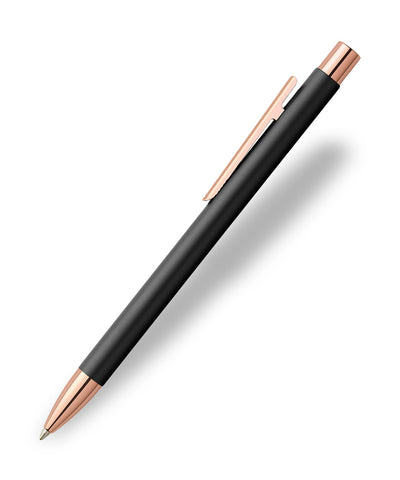 Faber-Castell Neo Slim Ballpoint Pen - Black with Rosegold