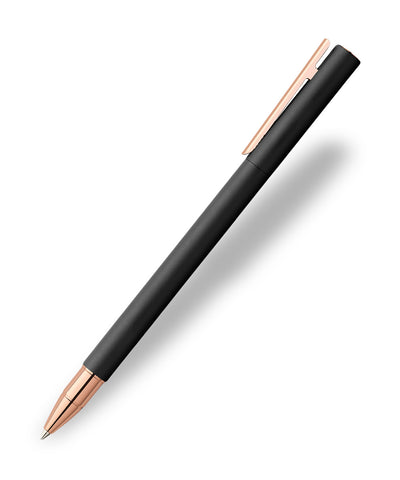 Faber-Castell Neo Slim Rollerball Pen - Black with Rosegold