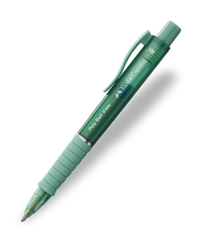 Faber-Castell Poly Ball View Ballpoint Pen - Green Lily