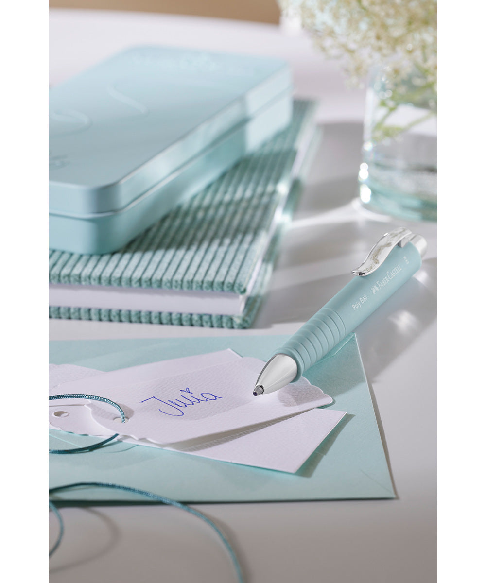 FABER-CASTELL 205016 - Balpen Poly Ball View zwart, 2 stuks, met verwisselbare XB vulling, niet vervagend FABER-CASTELL 205016 - Balpen Poly Ball View zwart, 2 stuks, met verwisselbare XB vulling, niet vervagend