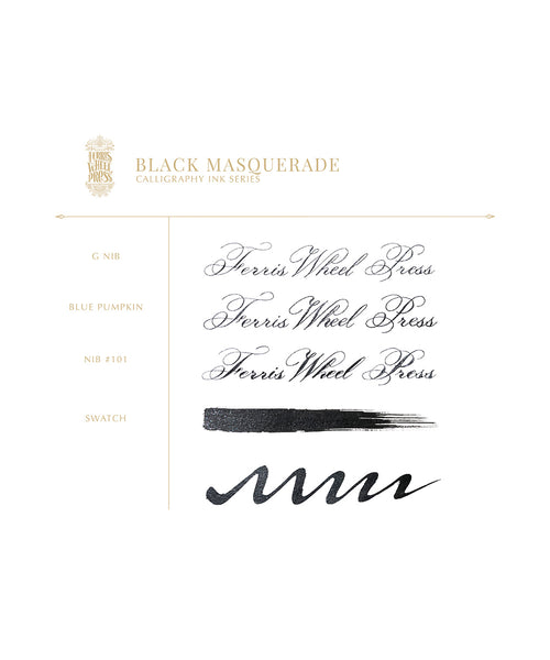 Ferris Wheel Press Calligraphy Ink - Black Masquerade | The Hamilton ...