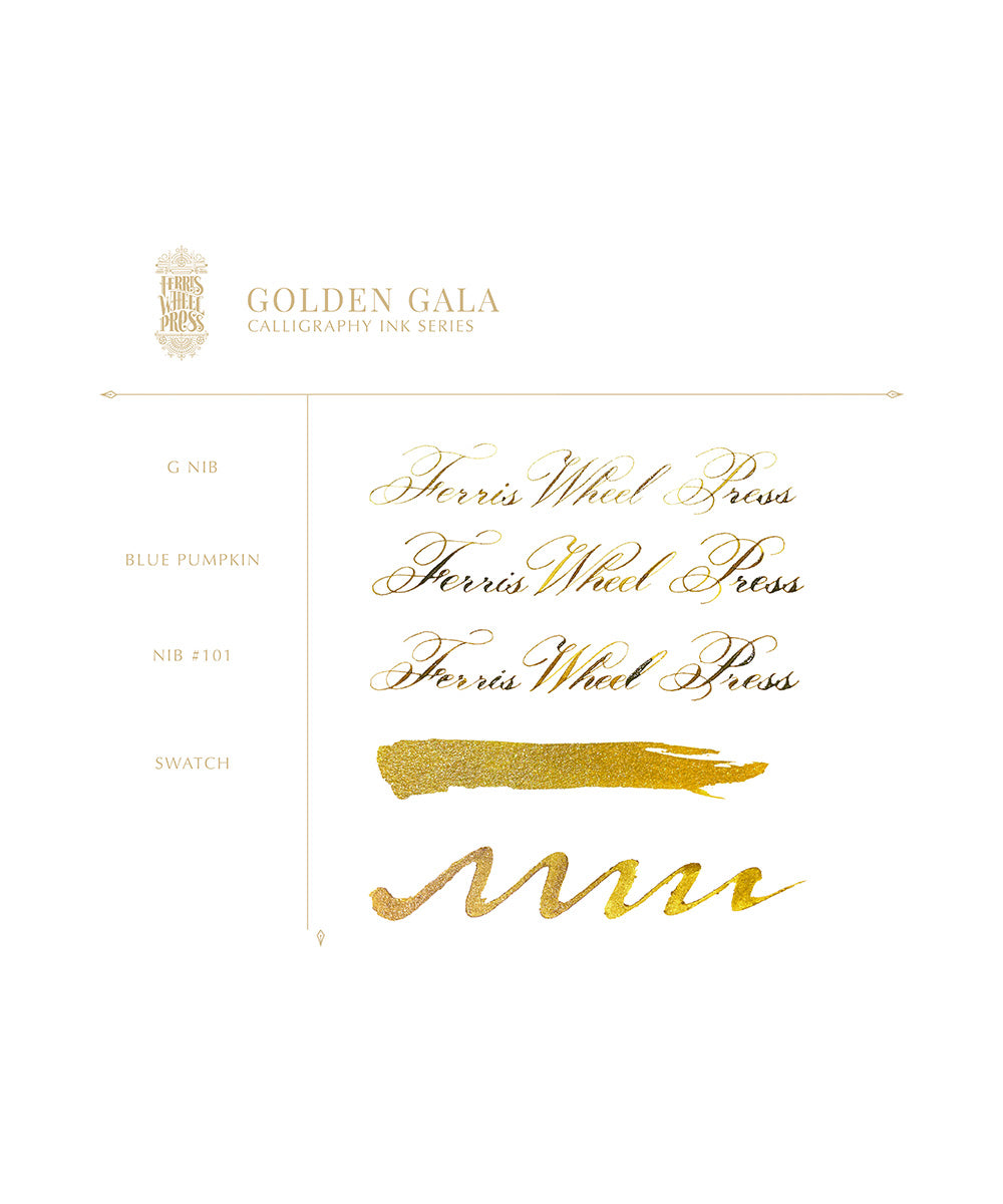 Ferris Wheel Press Calligraphy Ink - Golden Gala | The Hamilton Pen Company