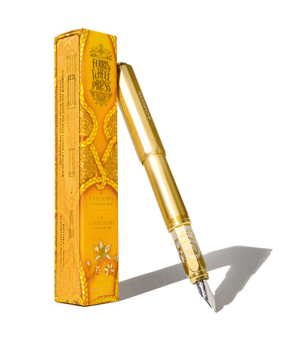Ferris Wheel Press The Carousel Fountain Pen - Plaited Gold Tress 2023 Limited Edition