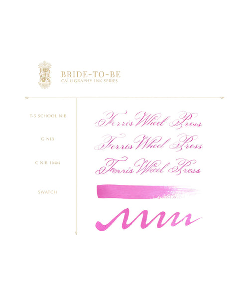 Ferris Wheel Press Calligraphy Ink - Bride To Be | The Hamilton Pen Company