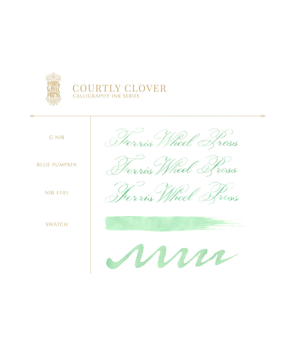 Ferris Wheel Press Calligraphy Ink - Courtly Clover | The Hamilton Pen ...