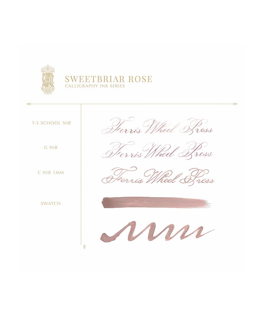 Ferris Wheel Press Calligraphy Ink - Sweetbriar Rose | The Hamilton Pen ...