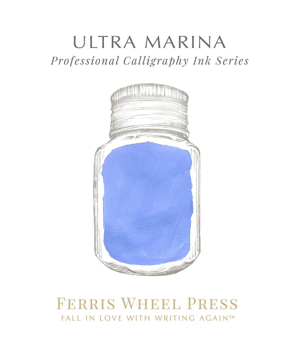 Ferris Wheel Press Calligraphy Ink - Ultra Marina | The Hamilton Pen ...