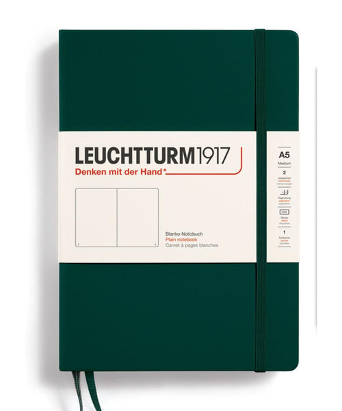 Leuchtturm1917 Medium (A5) Hardcover Notebook - Forest Green