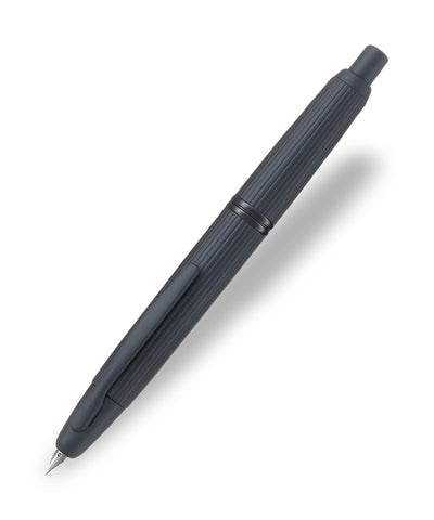Pilot Capless Stripe Fountain Pen - Matte Black