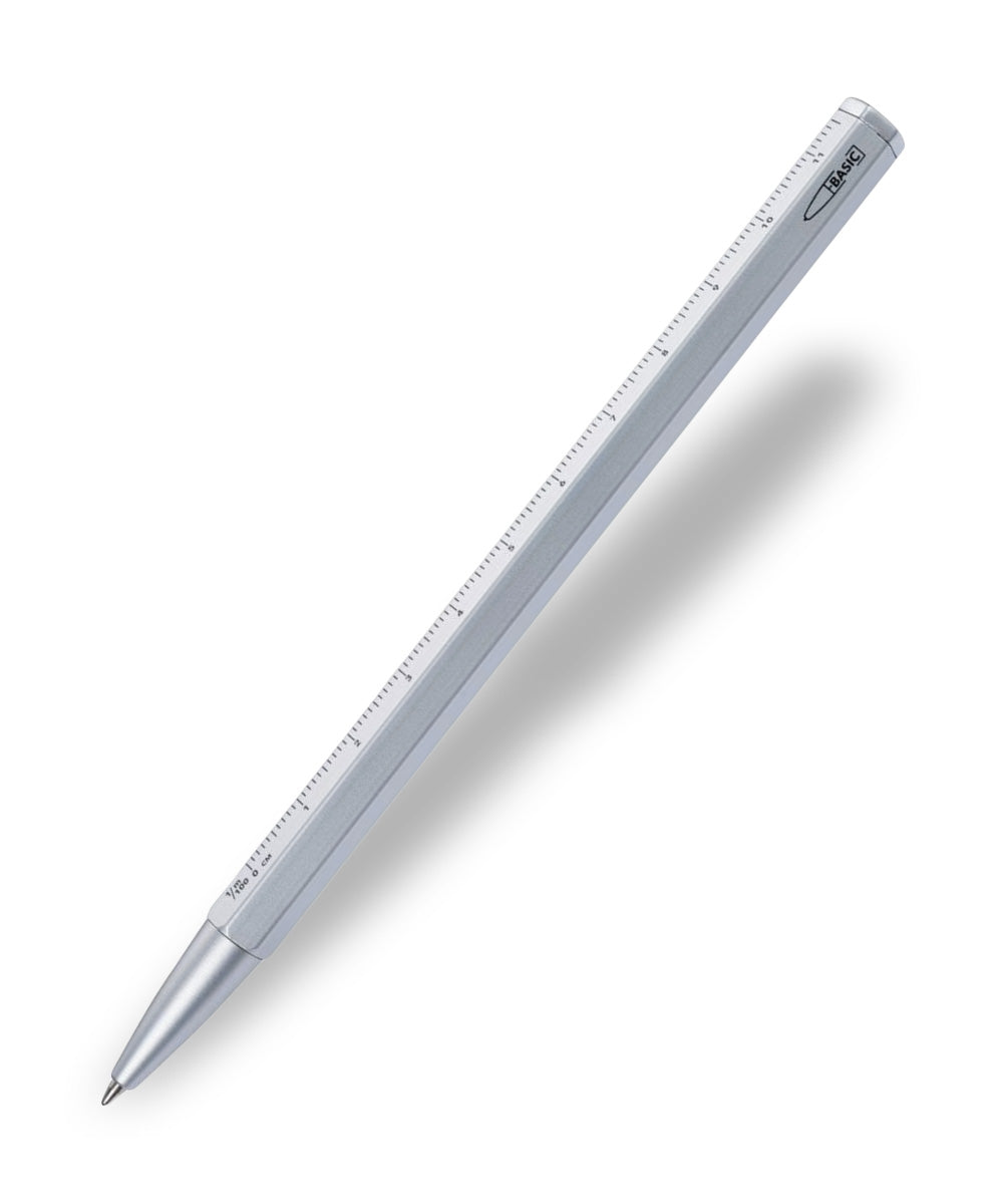 Basic Ballpens Troika Construction Basic Ballpoint Pen - Silver | The Hamilton Pen Company