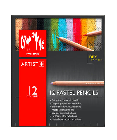 Caran d'Ache Pastel Pencils Coloured Pencils - Set of 12
