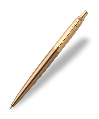 Parker Jotter Premium Ballpoint Pen - West End Brushed Gold with Gold Trim
