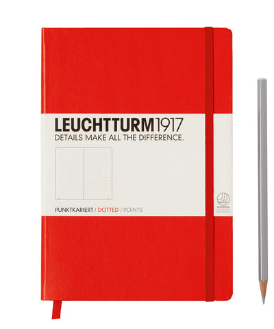 Leuchtturm1917 Medium (A5) Hardcover Notebook - Red
