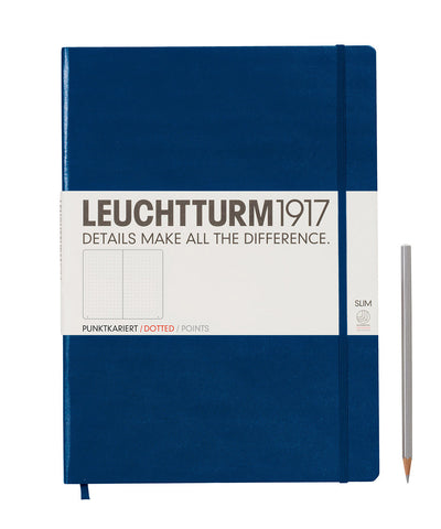 Leuchtturm1917 Master Slim (A4+) Hardcover Notebook - Navy