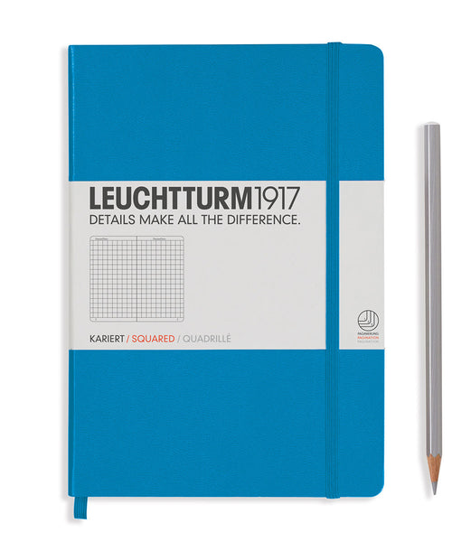 Leuchtturm1917 Medium (A5) Hardcover Notebook - Azure | The Hamilton ...