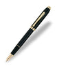 Cross Townsend Fountain Pen - Black Lacquer with 23ct Gold Plated Trim