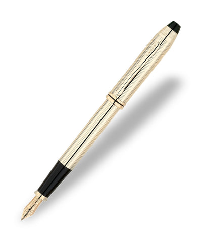 Cross Townsend Fountain Pen - 10ct Gold Filled/Rolled Gold