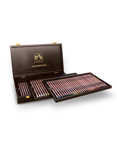 Caran D'Ache Luminance 6901 Coloured Pencils - Set of 76 in Luxury Wooden Box