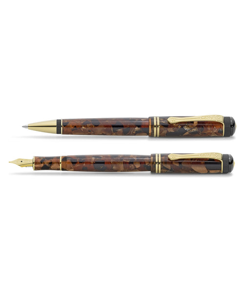 Kaweco Dia2 Limited Edition Fountain/Ballpoint Pen Set - Amber