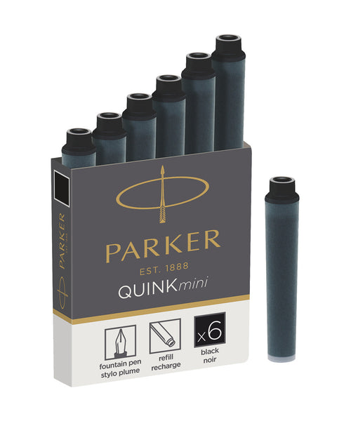 Parker Quink Mini Ink Cartridges - Various Colours