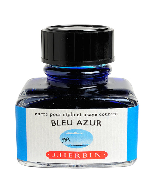 J Herbin Ink (30ml) - Bleu Azur (Azure Blue)