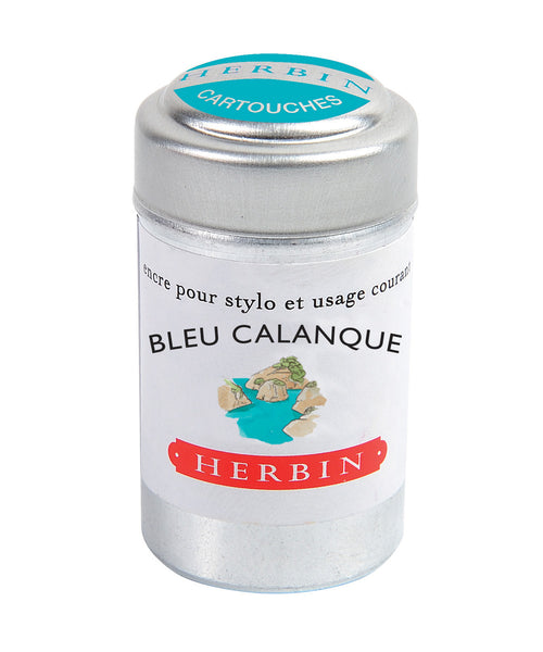 J Herbin Ink Cartridges - Bleu Calanque