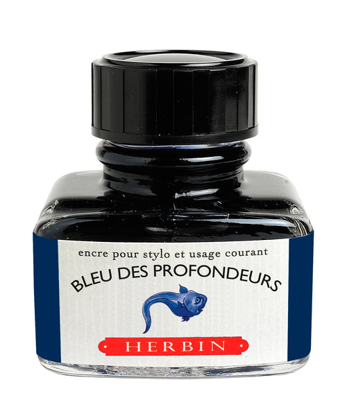 J Herbin Ink (30ml) - Bleu des Profondeurs (Deep Blue)