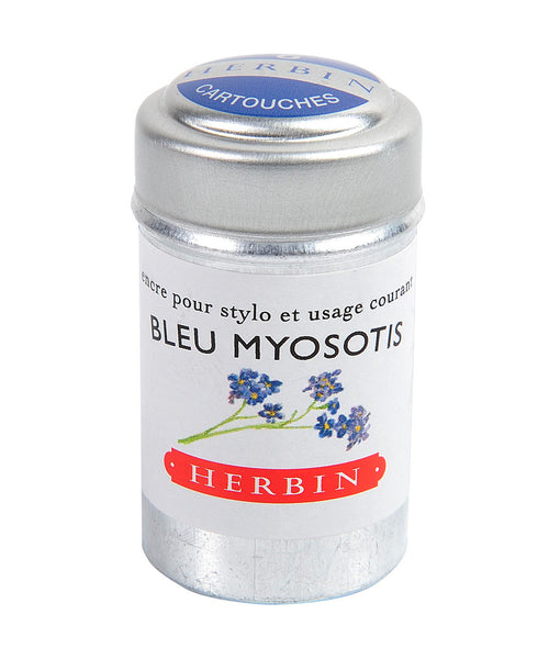 J Herbin Ink Cartridges - Bleu Myosotis (Forget-me-Not Blue)