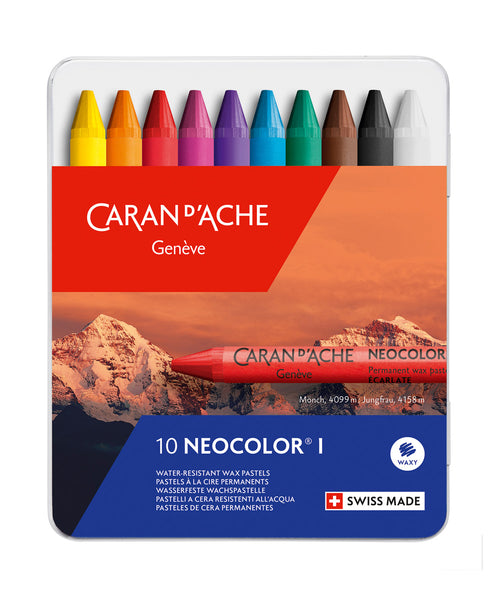 Caran d'Ache Neocolor I Wax Pastels - Set of 10