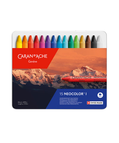 Caran d'Ache Neocolor I Wax Pastels - Set of 15