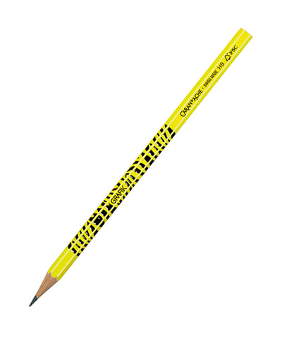 Caran d'Ache Grafik HB Pencil - Fluo Yellow Zebra
