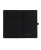 Castelli Black & Gold Collection Notebook - Stripes Gold