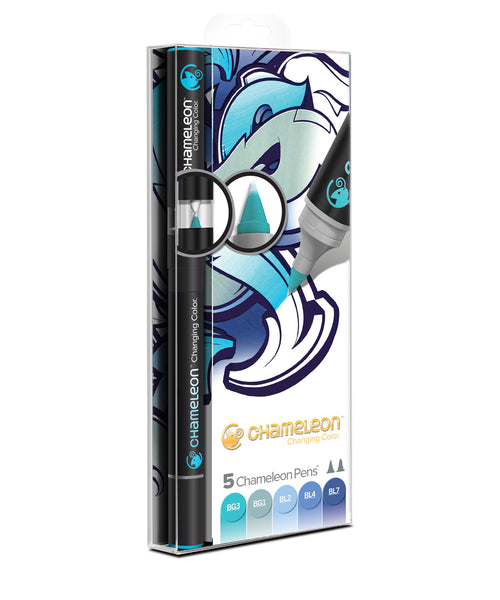Chameleon Pens - 5 Assorted Blue Tones