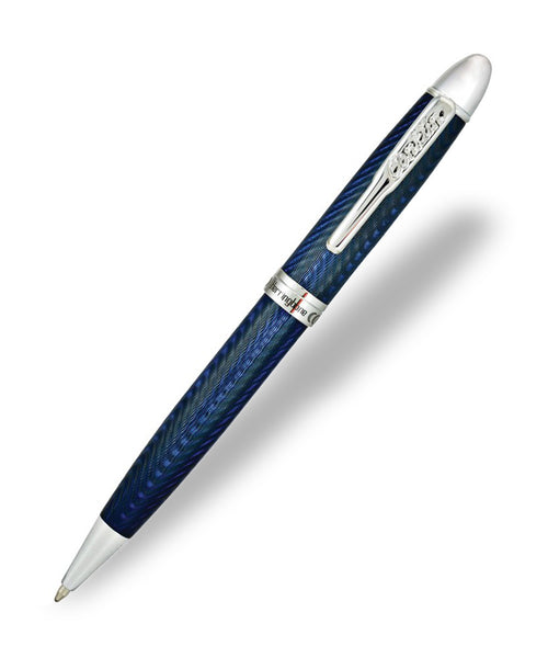 Conklin Herringbone Ballpoint Pen - Navy Blue