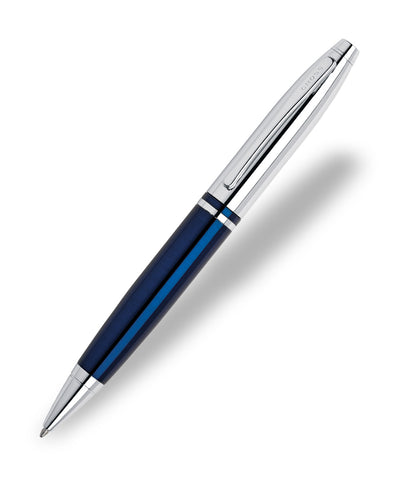 Cross Calais Ballpoint Pen - Blue Lacquer & Chrome