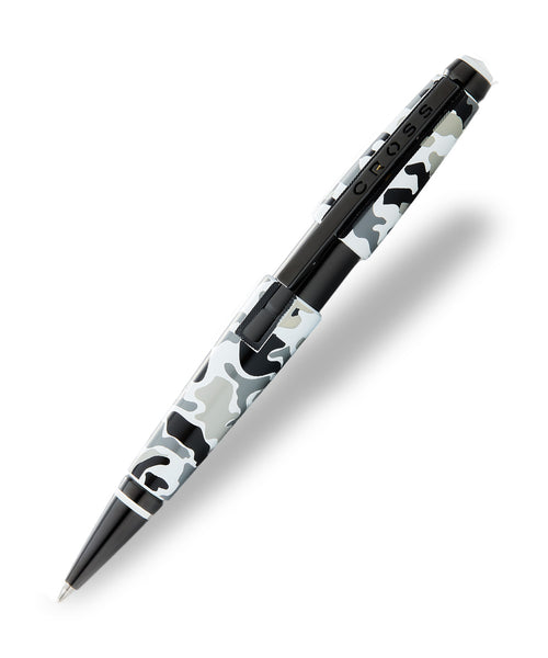 Cross Edge Rollerball Pen - Black & White Camo