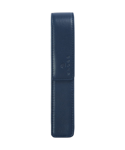 Cross Leather Single Pen Case - Blue