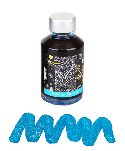 Diamine Shimmering Fountain Pen Ink - Blue Lightning