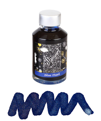 Diamine Shimmering Fountain Pen Ink - Blue Pearl