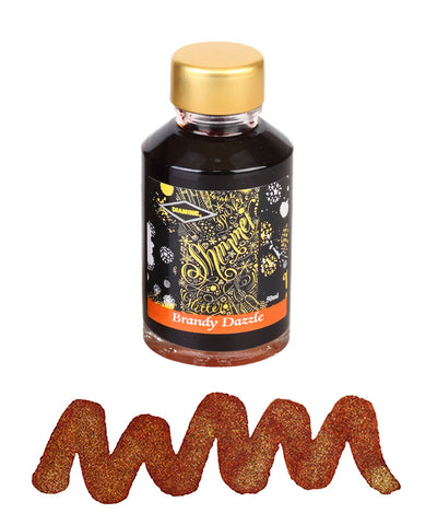 Diamine Shimmering Fountain Pen Ink - Brandy Dazzle