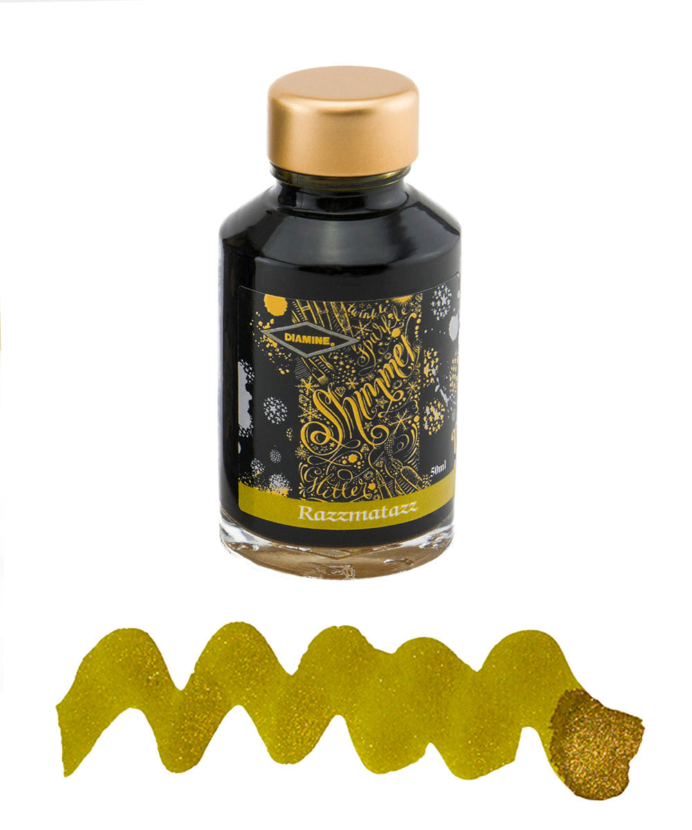 Diamine Shimmering Fountain Pen Ink - Razzmatazz | The Hamilton Pen Company